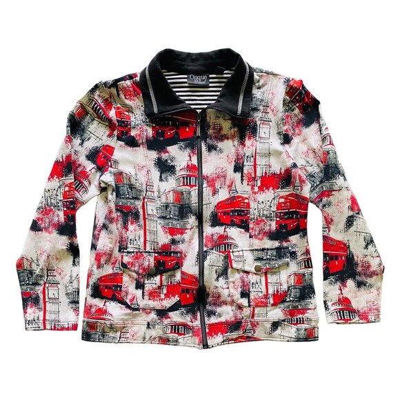 ONQUE CASUAL Womens’s Zip Sweater Jacket Size Medium - Picture 8 of 10